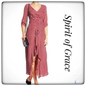 NWT ~ SPIRIT OF GRACE  Cinch Front Striped Dress